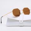 Metal Geometric Women Fashion Glasses For Tropical Beach Vacay Shopping Outdoor Casual Activities Street Snap Accessories