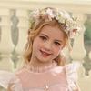Imitated Pearl Kids Flower Crown Bohemian Head Hoop Cute Head Wreath  Girls Adult Hair Accessories