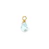 304 Stainless Steel Colorful Birthstone Jewelry Charms Mini Faceted Drop Pendant Necklace DIY Findings 10mm x 4mm, 2 Piece