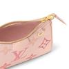 Cow Leather Metal Chain Handbag, Shoulder Bag Women's Gradient Cherry Blossom Pink M82346