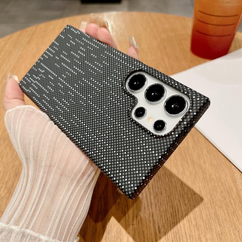 For Magsafe Magnetic Carbon Fiber Color Collision Phone Case For Samsung S25 Ultra S23 S22 S24 Note 20 Ultra Plus Bumper Cover