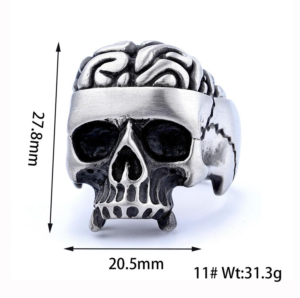 Vintage Punk Style Wielowzór Czaszki Pierścionki Unisex Biker Fajne Akcesoria na Palce