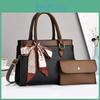 Stylish High-end Pu Leather Womens Tote Bag Set With Spacious Interior And Trendy Colors