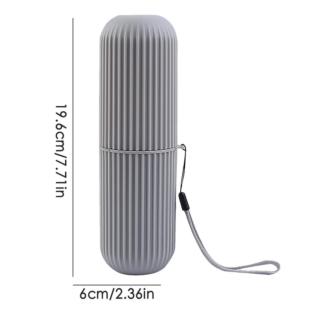 Reiseetui für Zahnbürsten, Reisebehälter für Zahnbürsten, Reise-Zahnbürstenbecherhalter für Reisen, Badezimmer, Business, Camping, Schule