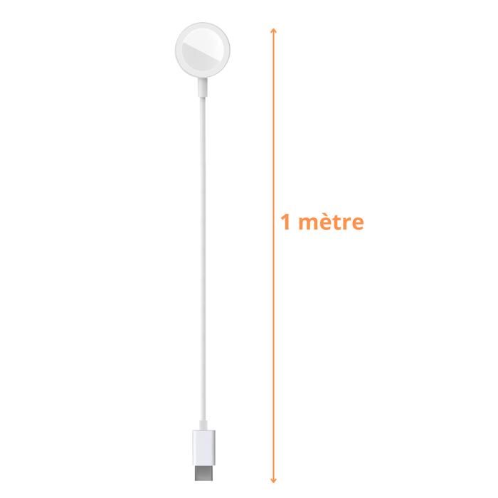 Cargador Compatible con Watch Series Ultra/Series SE/Series 10/9/8/7/6/5/4/3/2/1 - Cable USB-C 1 metro Carga Reloj Phonillico®
