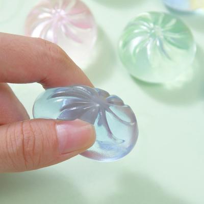 4/8Pcs Clear Steamed Bun Toy Stress Relief Slow Rising Small Dumpling Sensory Toy Hand Relaxation Stress Ball Squeeze Fidget Toy
