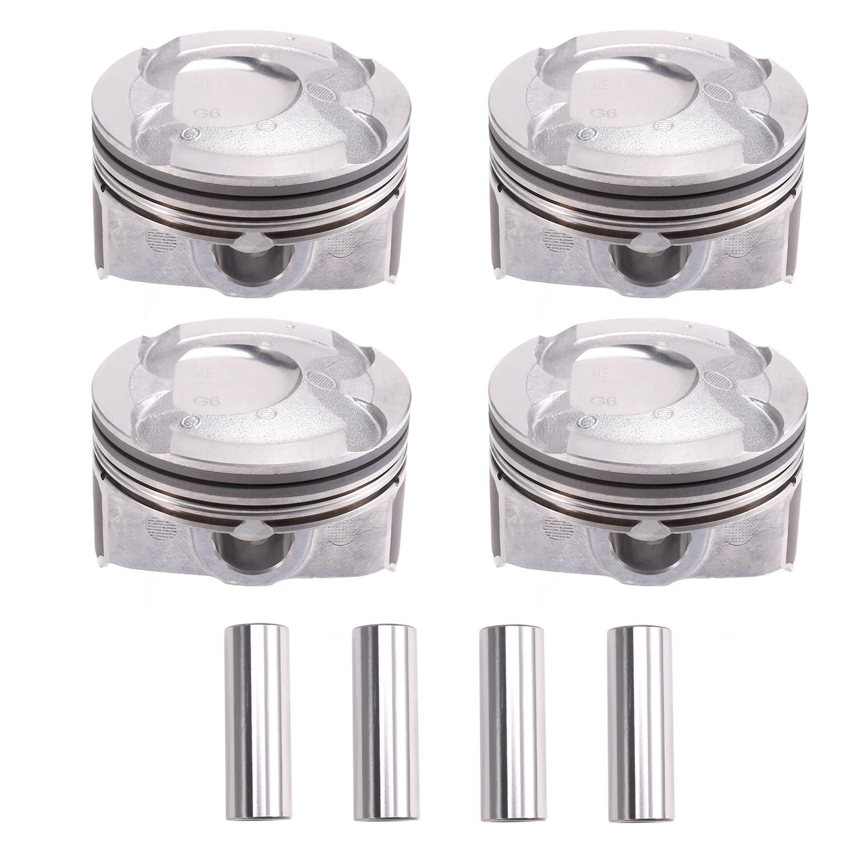 

1Set/8Pcs 1.6L Engine Pistons & Pin Kit Assembly 23041-2B602 For Hyundai Accent Kia Soul Rio 2018- 230412B602-A87Q срібний