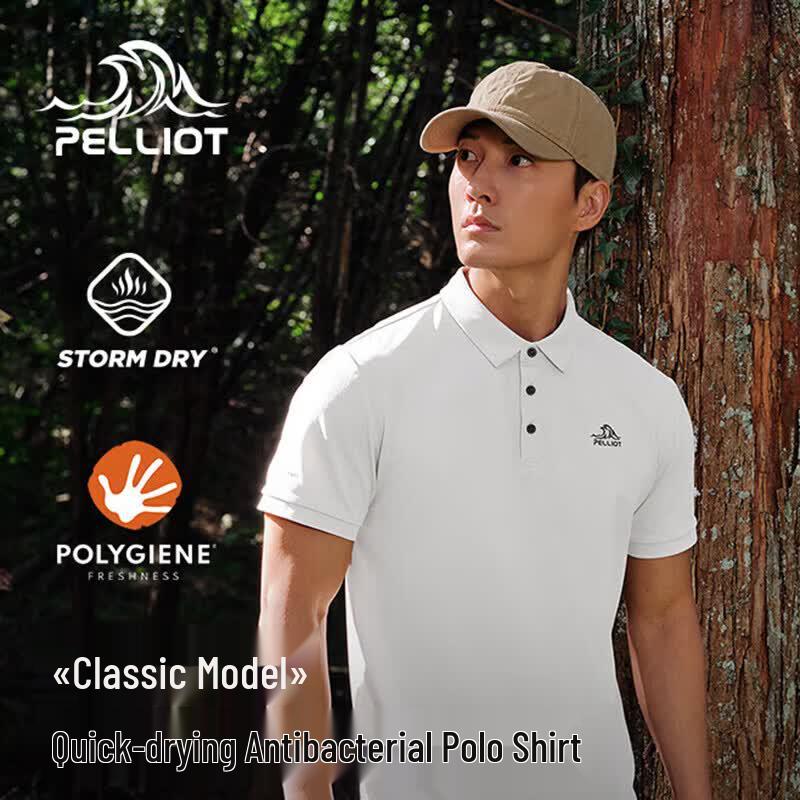 Pelliot Men s Classic Quick-Dry Polo T-Shirt XXL