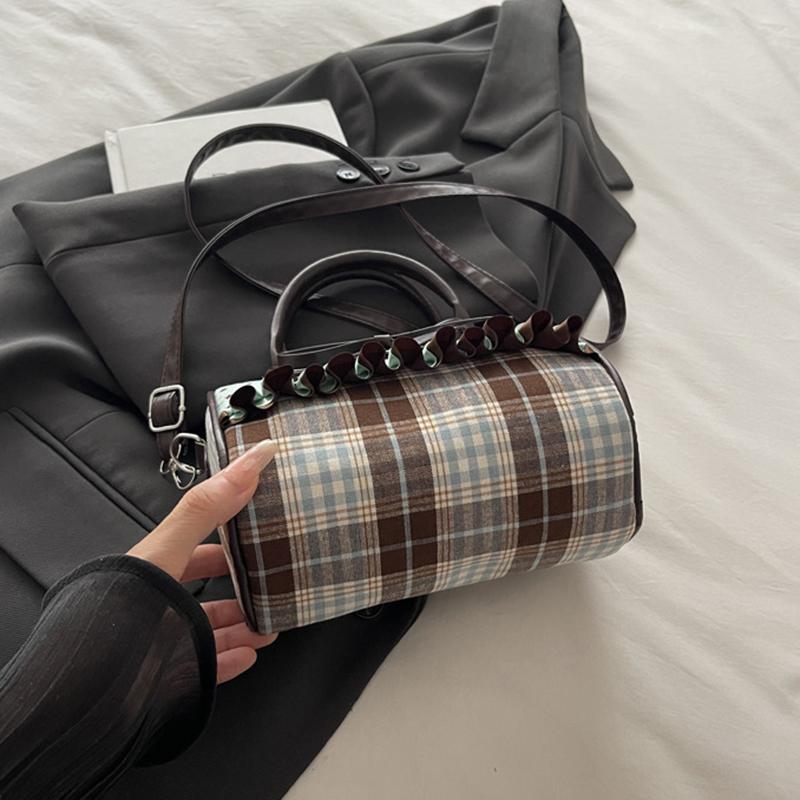 Elegant Underarm Purse With Bowknot Detailing And Dots Design Multipurpose Shoulder Bag Practical PU Handbag