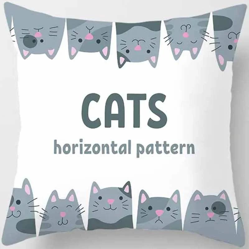 Cute Animal Print Square Pillowcase Home Decoration Car Sofa Cushion Cover