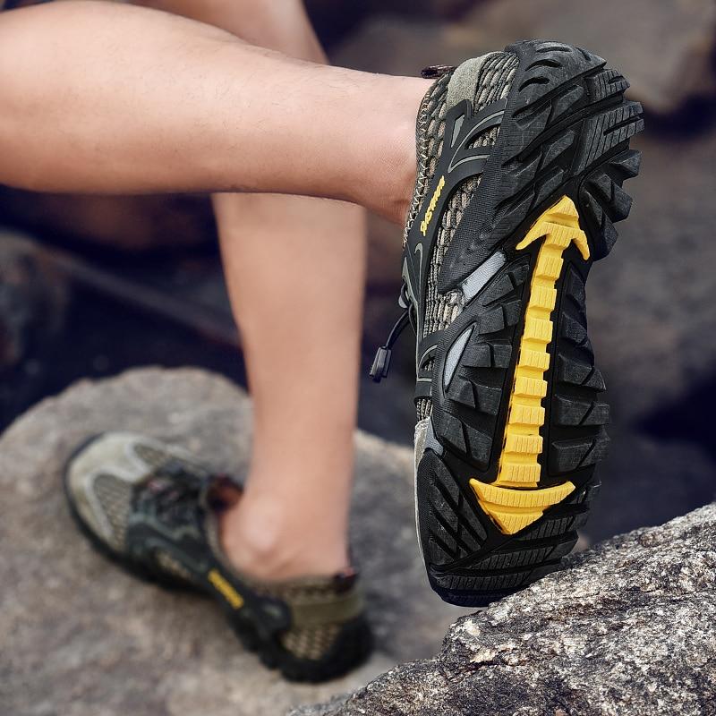 Letnie Outdoorowe Szybkoschnące Buty Plażowe do Wody Męskie Antypoślizgowe Wygodne Skarpety Buty Elastyczne Buty do Wędrówek Trekkingowych Unisex