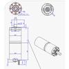 155kgf.cm 7-1351rpm brushless DC reduction motor 12v24v adjustable planetary gear 42GP-4260 high torque micro motor