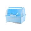 Large Kitchen Cabinet Storage Rack with Lid - Bowl, Plate, and Tableware Organizer with Drawer Drainer.