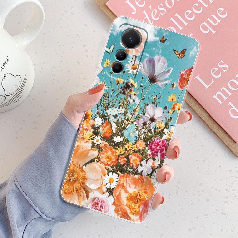 For Xiaomi 12 Lite Case Back Cover For Xiaomi 12 Lite 5G Girls New Clear Phone Funda Soft Silicone Case For Xiaomi 12 Lite Coque