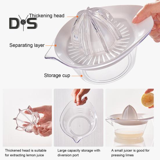 Exprimidor manual de cítricos y limones con taza medidora y rallador, herramienta de cocina que ahorra espacio para jugo, molienda de ajo y separación de yemas de huevo.