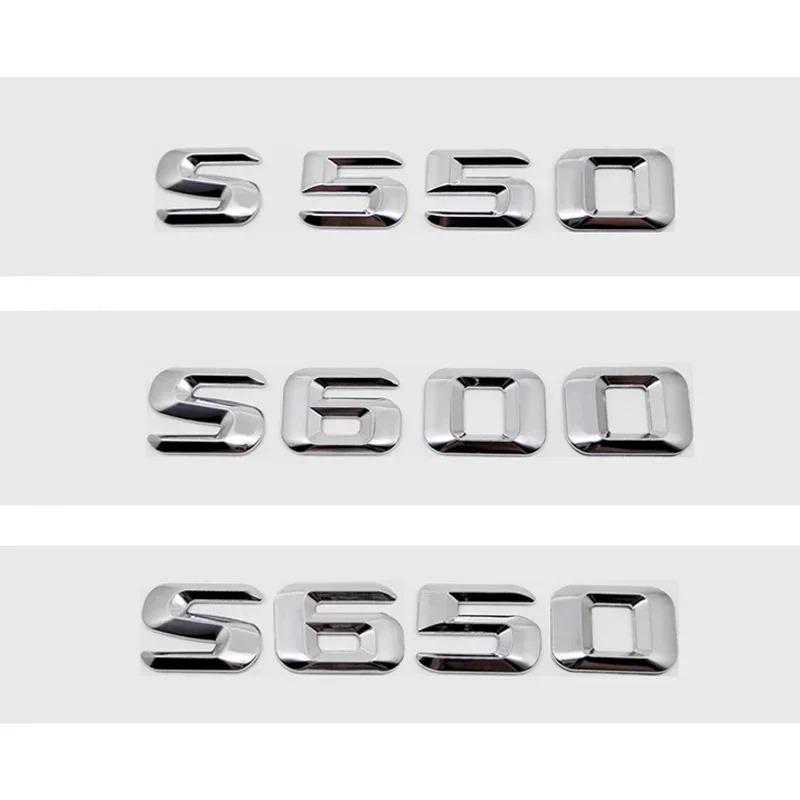 Car Rear Emblem Sticker Trunk Tail Badge Decal for Mercedes Benz S400 S420 S430 S450 S500 S550 S600 S650 Exterior Accessories YW3