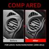 Carbon Fiber Car Air Conditioning Vent Outlet Trim Decoration Stickers For Lexus IS250 300 350C 2006-2012 Interior Accessories