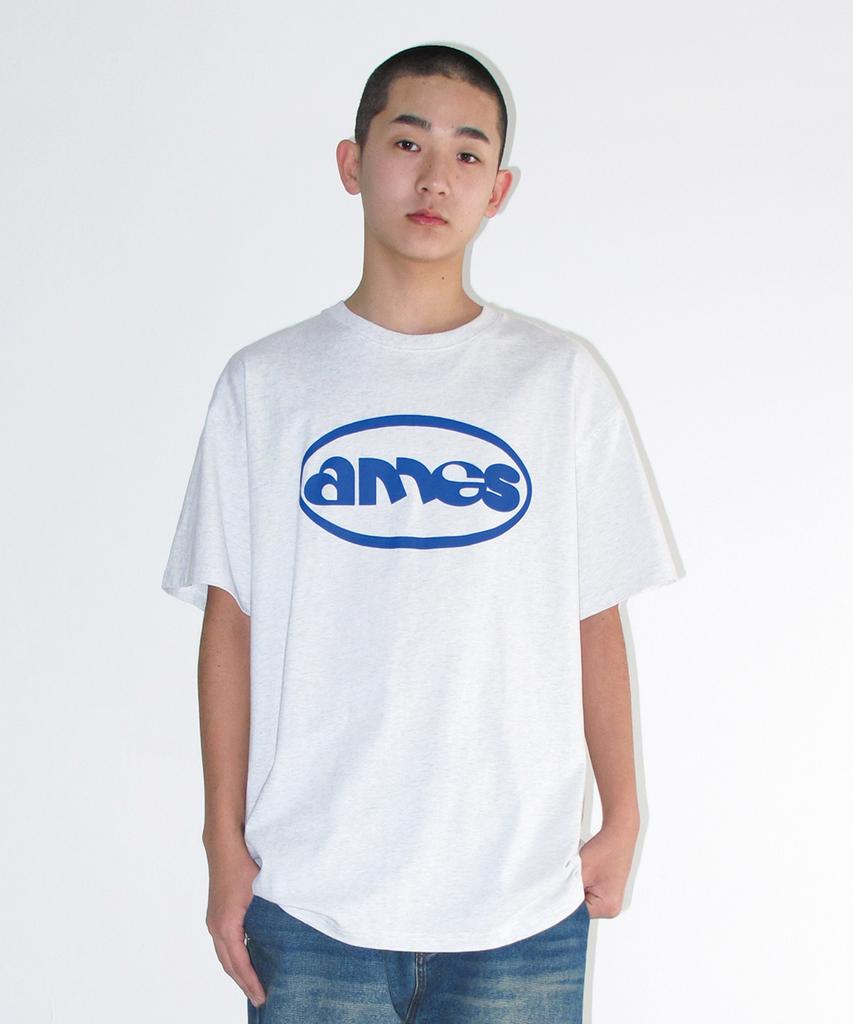 AMES-WORLDWIDE Ames Circle Logo Symbol Tee Light Gray