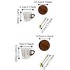 Wooden Plate Espresso Latte Cup Heat-resistant Glass Coffee Cup Milk Tea Cup  Tea Ceremony