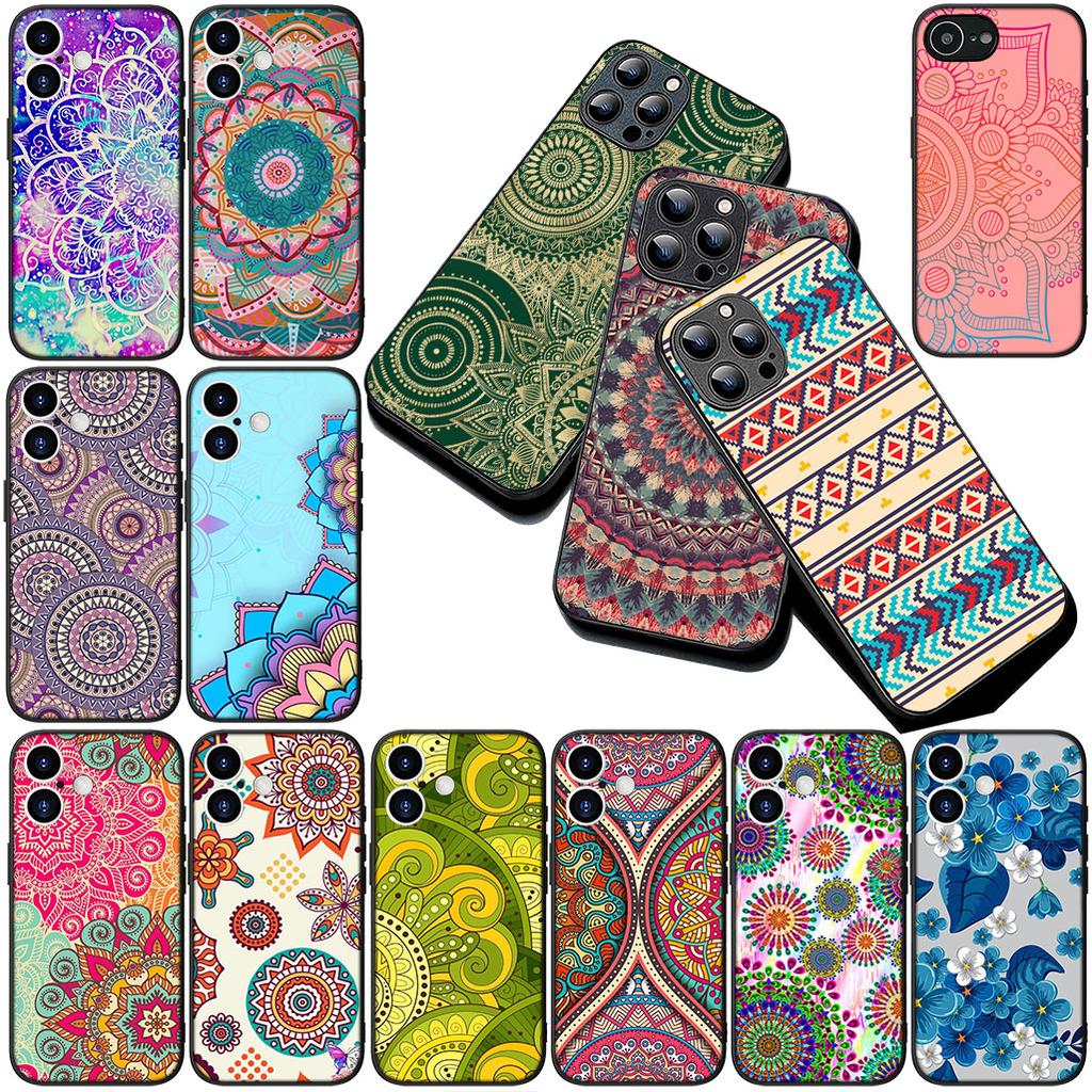 Cover for Xiaomi Redmi Note 12 11 10 A3 Pro 10A 10C 12C Note12 5G 4G Casing Phone Case Floral Paisley Mandala flower texture