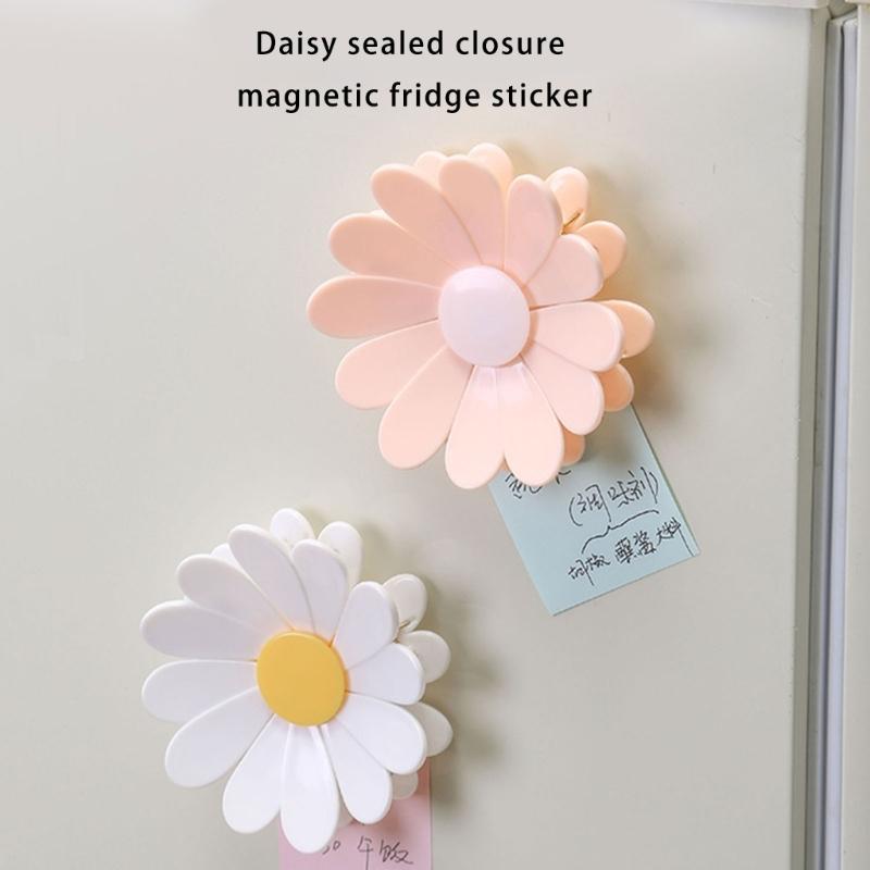 Decorative Refrigerator Clip With Strong Grip Little Daisys Designs Materials Spring Iron For Kitchen Storage Travel Portable Sealing