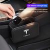 Car Interior Storage Box Multi Functional Leather Bag Accessories For Tesla Model 3 Model S Model X Model Y Cybertruck Roadster