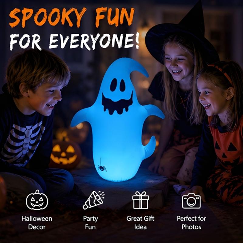 Large Halloween Inflatable Figure for Home Seasonal Display, PVC Freestanding Accent for Entry Zones, Celebration Tables, Window Lines, and Photo Area