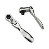 Ratchet Mini Inch Ratchet Reversible Chrome Vanadium Steel Ratchet with Dual Head for Socket and Bit for Tight Spaces Wrench, 1/4 Wrench, 72-Tooth