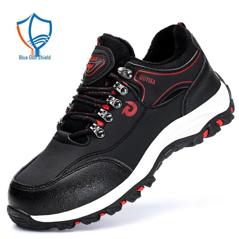 Lan'oudun 8164 Men's Steel Toe Puncture-Resistant Winter Safety Shoes