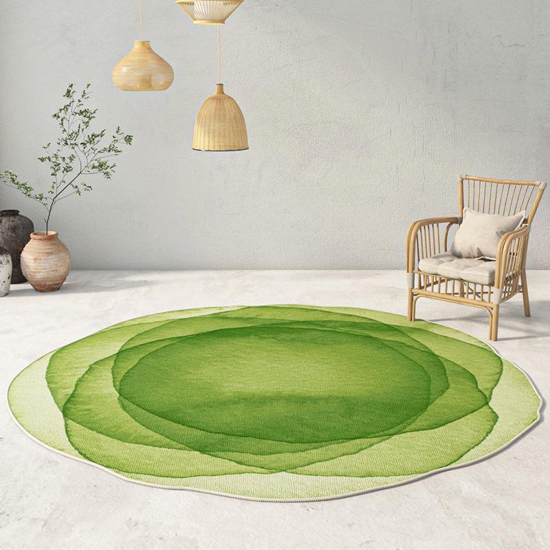 

Круглый нерегулярный ковер для гостиной, дивана, чайного столика, коврик для спальни, простой в уходе декоративный коврик 80*80cm