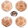 Date Night Dice,Food Decision Dice,Date Night Wooden Dice Game For Couples, Wood Reusable Couple Dice,Funny Anniversary Date