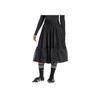 Adidas Originals Tulle Waistband Maxi Skirt Fashion Loose Comfortable Casual Long Skirt Women Skirts Black JJ0902