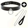 Gothic Punk Pu Leather Choker With O-Ring - Adjustable Collar Necklace For Women, Perfect For Halloween & Everyday Wear