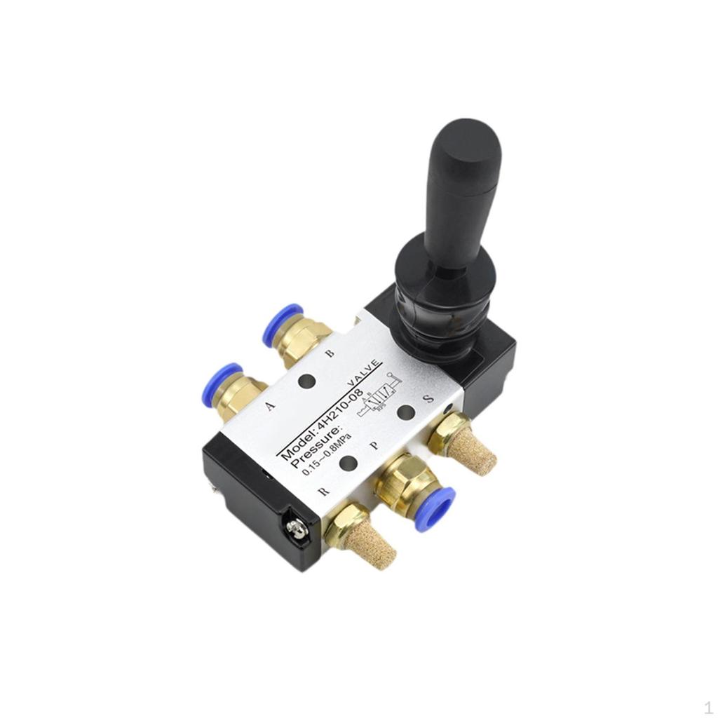 Pneumatic Manual Control Valve 1/4" Thread Accurate Smooth, Leakpoof, Good Sealing,