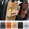 Seat Back Protector Waterproof Multiple Pockets Felt Protector For Seat Back Easy Installation Car Interior Storage Bag