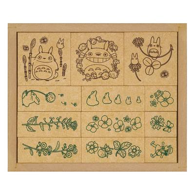 Ghibli Min granne Totoro Stämpelset - Blommiga Stämplar Vår/Sommar SOH-007