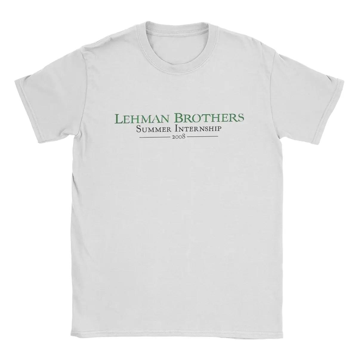 

Casual Lehman Brothers Risk Management 2008 T-Shirts for Men Round Neck Cotton T Shirt Short Sleeve Tees Classic merchandise L