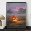 DIY Full Drill Diamond Painting Kit Halloween Pumpkin Design Rhinestone Canvas Art Relaxing Handmade Gift for Adults