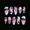Summer European American 3D Strawberry Cherry Almond Nail Art Gel Tips