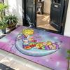 Character R-Rainbow B-Brite Floor Mat Soft Flannel Floor Mat  Suitable for Entryways, Living Rooms, Bedrooms, and Bathrooms