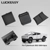 For Tesla Cybertruck 2025 Car Storage Box Kit Center Console Cup Holder Wireless Charging Mat Organizer Tray Accessories 4Pcs