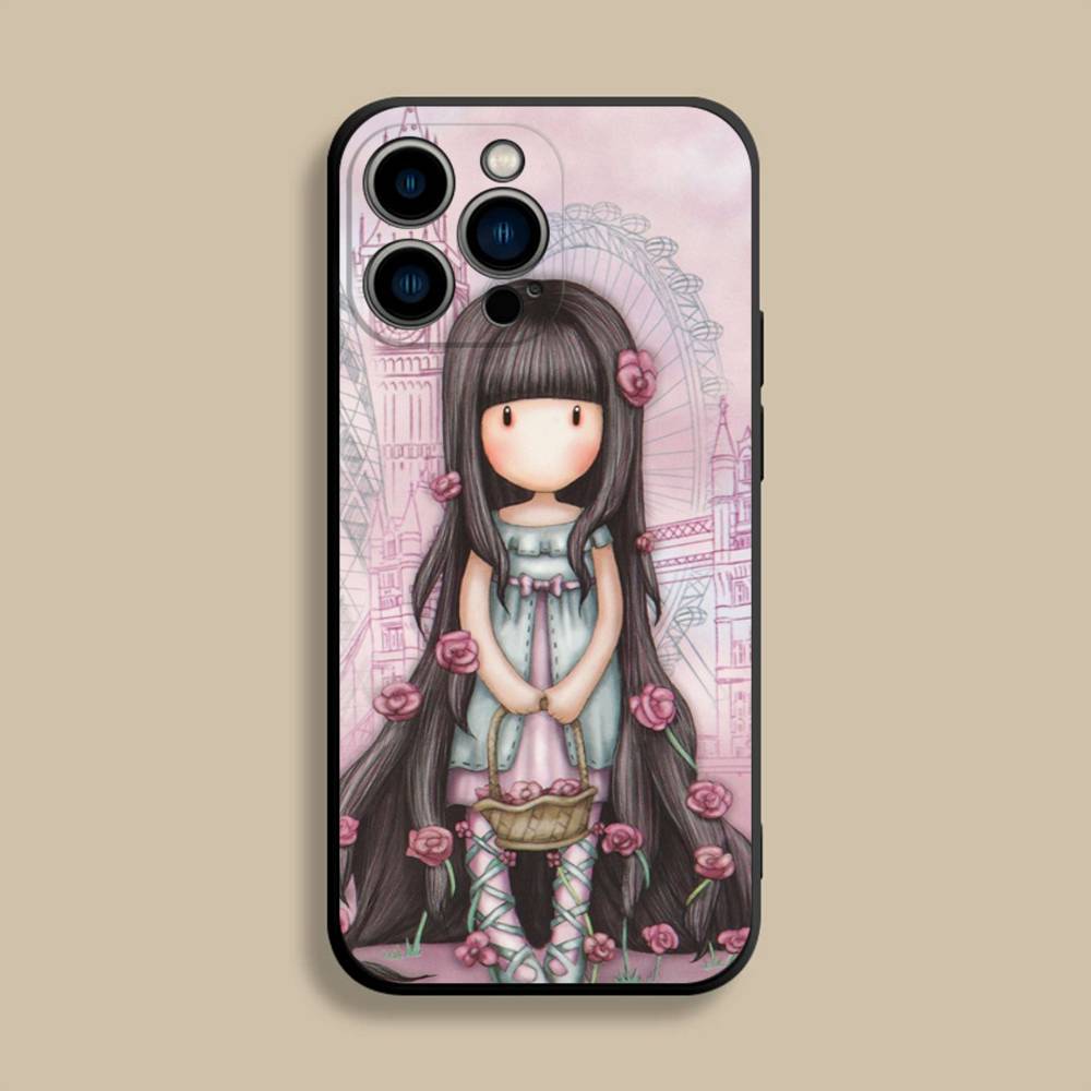 Custodia per Telefono S-Santoro G-Gorjusses Per iPhone 17,16,15,14,13,12,Pro,Max,Plus,E,SE4,Air,Mini Cover Morbida Nera