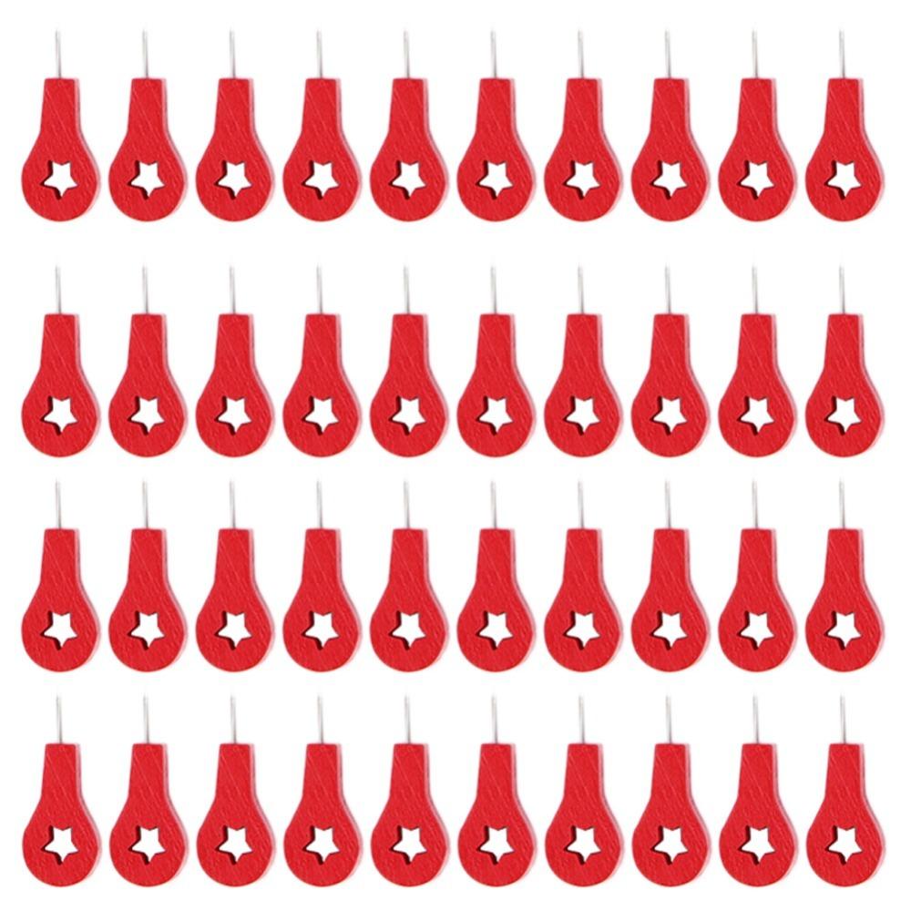 40Pcs/ 25Pcs Thumbtack Red Star/Red Arrow Shape Photo Fixing Nail Push Pins  Bulletin Board