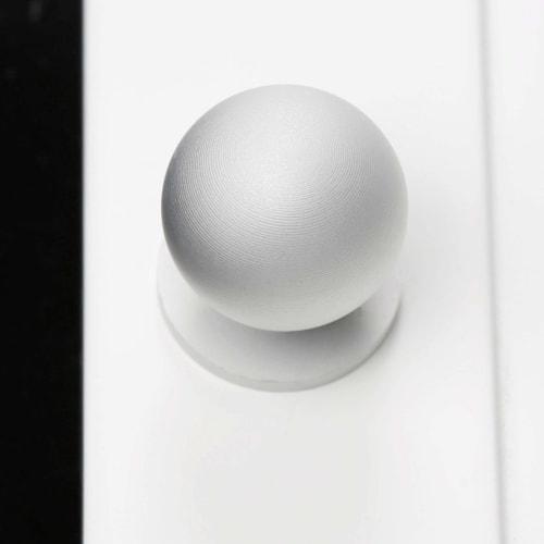 Lemfema Drawer Pulls, 4-Pack, Aluminum Handles with 3 Screw Sizes, Silver, for Dressers, Cabinets, Cupboards, and Furniture DIY [Single-Hole 22mm Rou