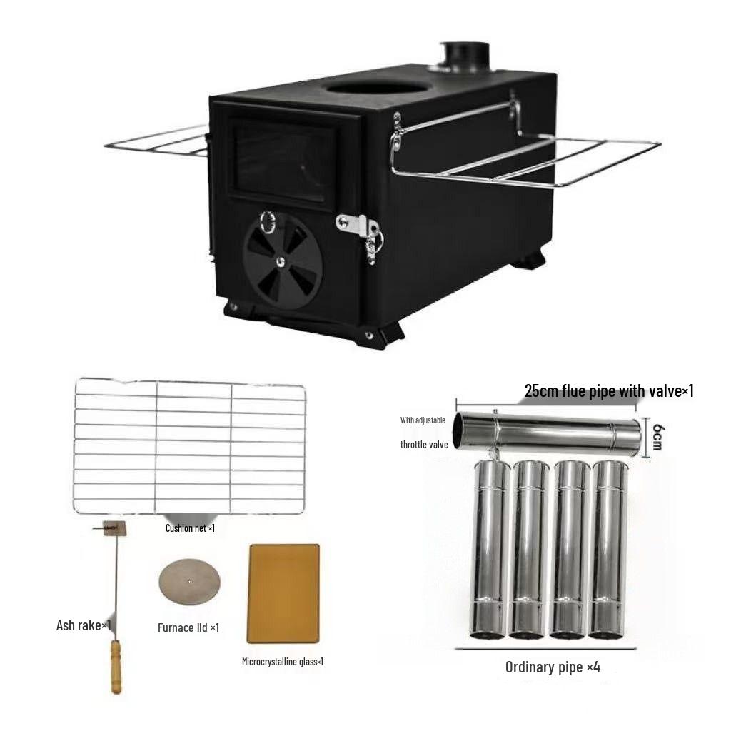 Portable Multifunctional Camping Tent Stove: Easy to Fold and Carry
