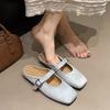Fashion Luxury Brand Women Flat Fashion Round Toe Ladie Ballerinas Shoes Soft Flat Heel Outdoor Casual Mary Jane Shoes