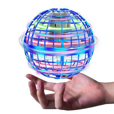 Tikduck Flying Ball Gyro Flight Light Ball Toy Hovering Boomerang Spinner with RGB Lights 360° Rotation USB Rechargeable Outdoor/Indoor Mini Drone for