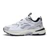Li-Ning Aurora 2K Sapatos Casuais de Cano Baixo Antiderrapantes Resistentes ao Desgaste Tênis Masculinos Branco Padrão AGCT107-1