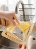 Contenant de Rangement Capacité Ventouse Panier Passoire pour Évier de Cuisine avec Installation Simple Poubelle d'Angle pour Évier de Cuisine