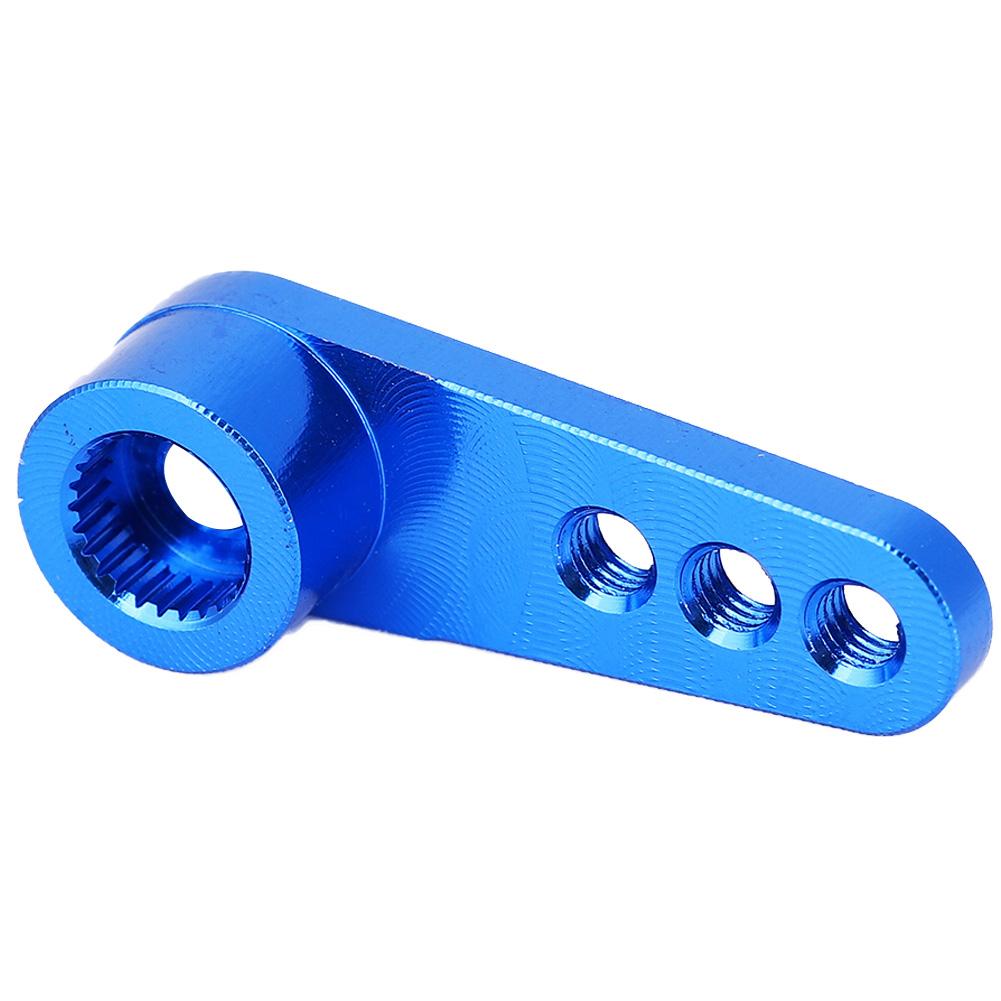 Aluminum Alloy 25T Steering Servo Horn Arm Suitable for RC 1:8:10 Model Car (Blue ( 86NB))